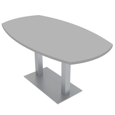 Skutchi Designs 33.5 in W, 69.5 in L, 29 in H, Engineered Wood Top, Grey HAR-ABOT-34X70-DOU-XD01